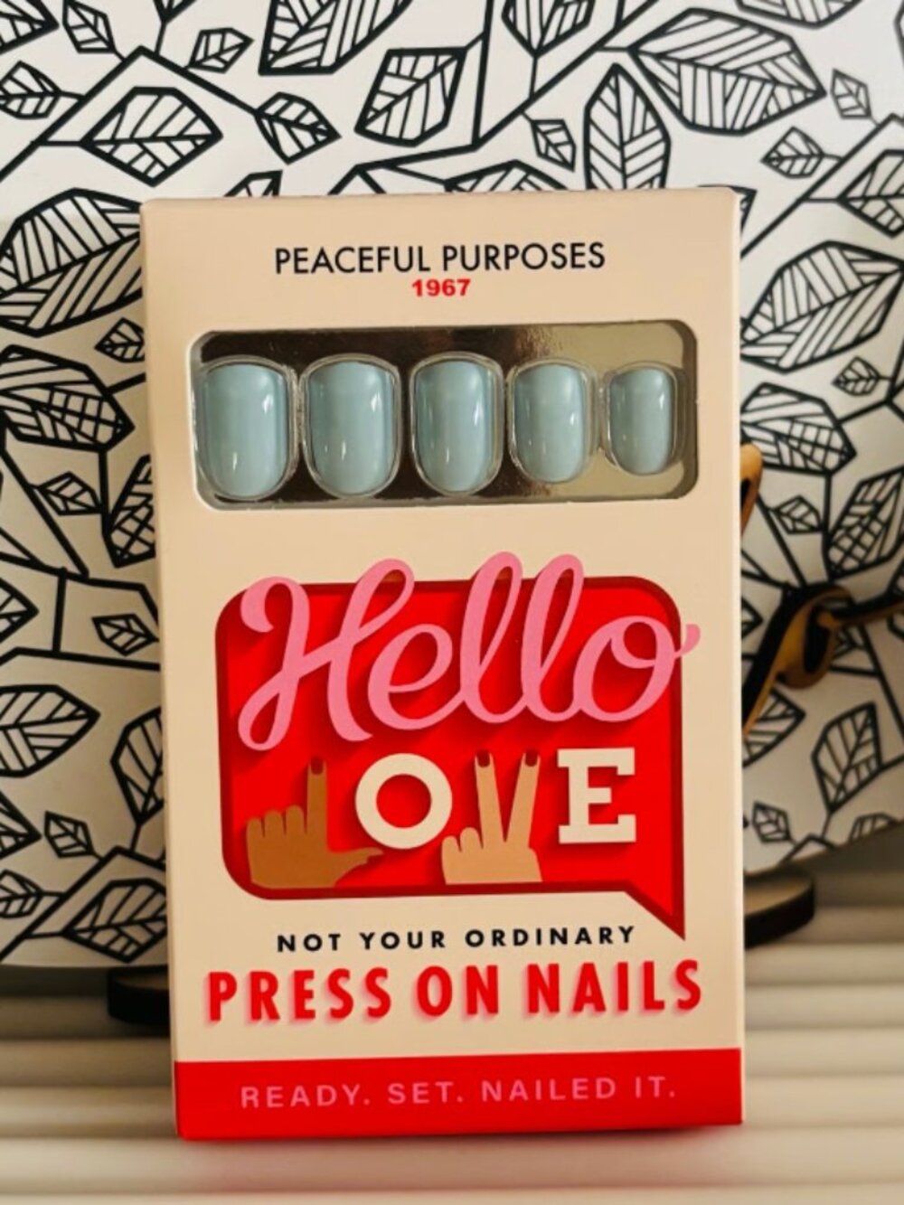 Hello Love Peaceful Purposes Press On Nails